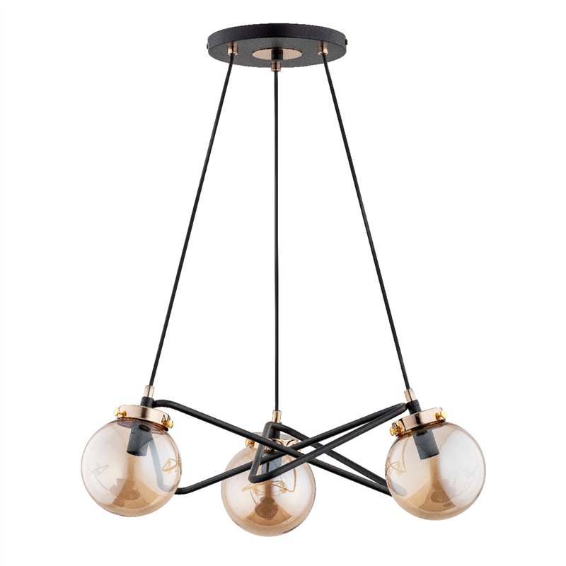 VEGA CZARNA 3xE14 Alfa Lampa Wisząca VEGA CZARNA 3xE14 Alfa Lampa Wisząca