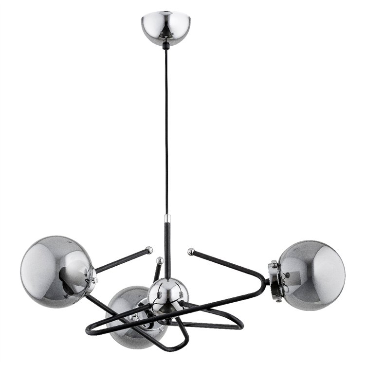 LAURA CHROM 3xE14 Alfa Lampa Sufitowa
