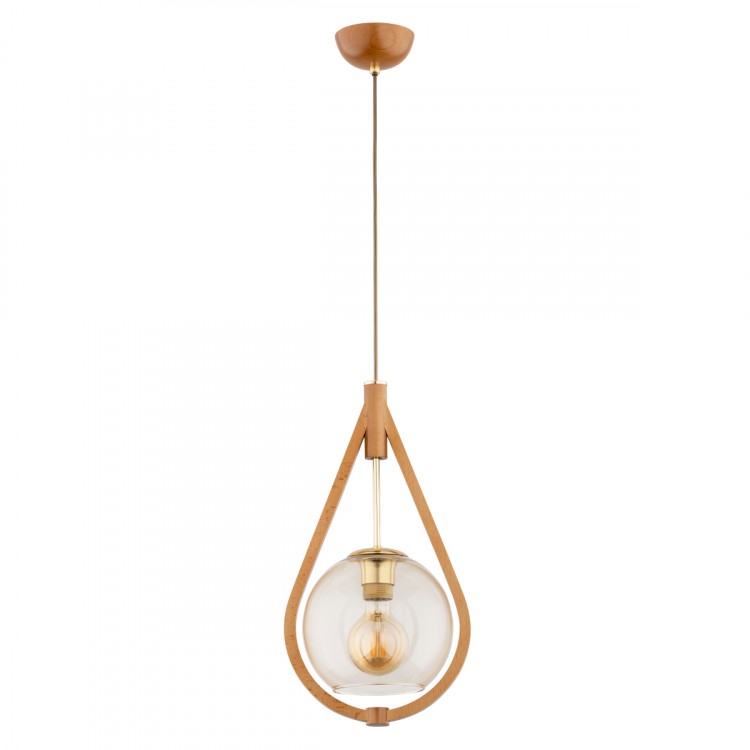 GOTA BIG DREWNIANA 1xE27 Alfa Lampa Wisząca 61216