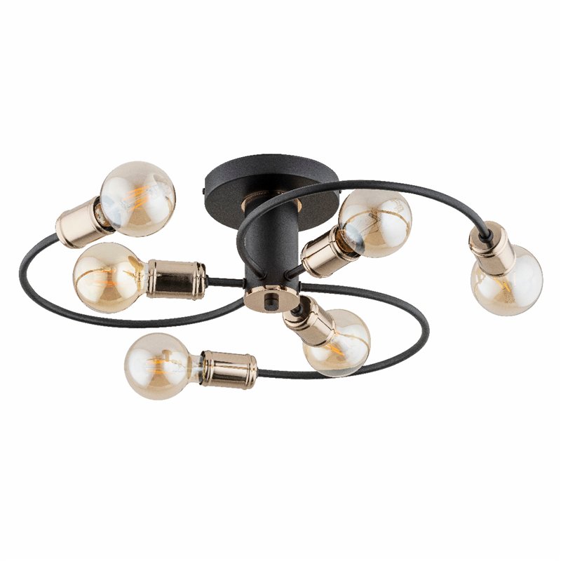 SAMBA CZARNA 6xE27 Alfa Lampa Sufitowa SAMBA CZARNA 6xE27 Alfa Lampa Sufitowa