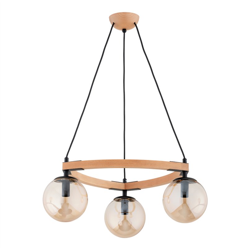ADINA DREWNIANA 3xE14 Alfa Lampa Wisząca ADINA DREWNIANA 3xE14 Alfa Lampa Wisząca