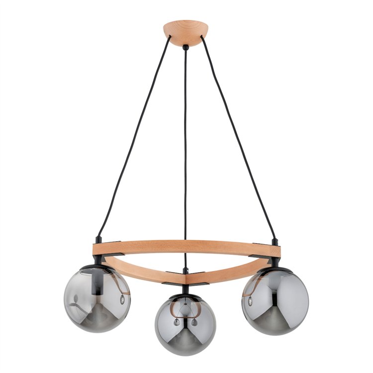 ADINA PRO DREWNIANA 3xE14 Alfa Lampa Wisząca