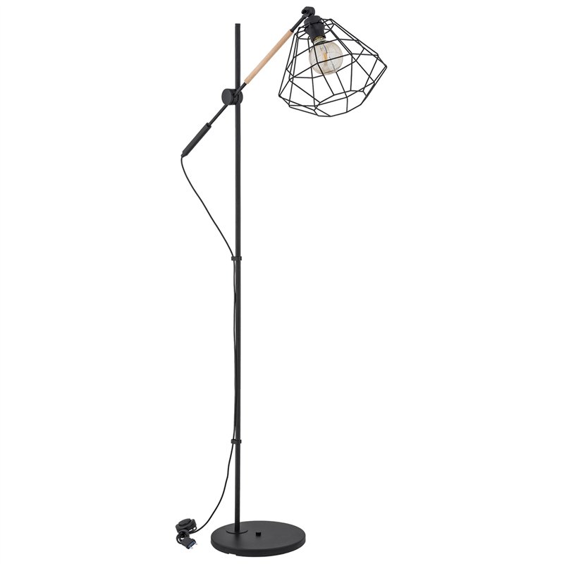 BOOGIE CZARNA 1xE27 Alfa Lampa Stojąca BOOGIE CZARNA 1xE27 Alfa Lampa Stojąca