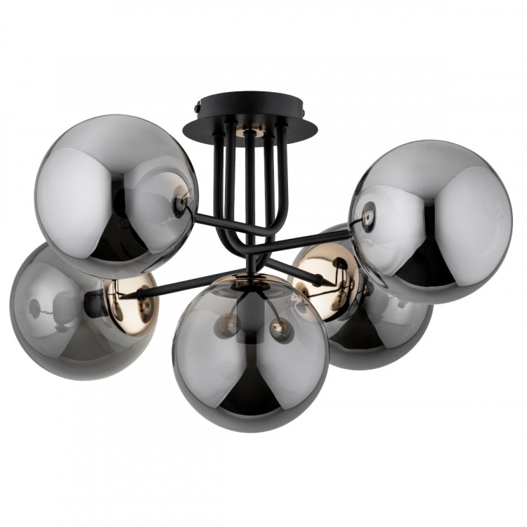 BOSS CZARNA 5xE14 Alfa Lampa Sufitowa 63181