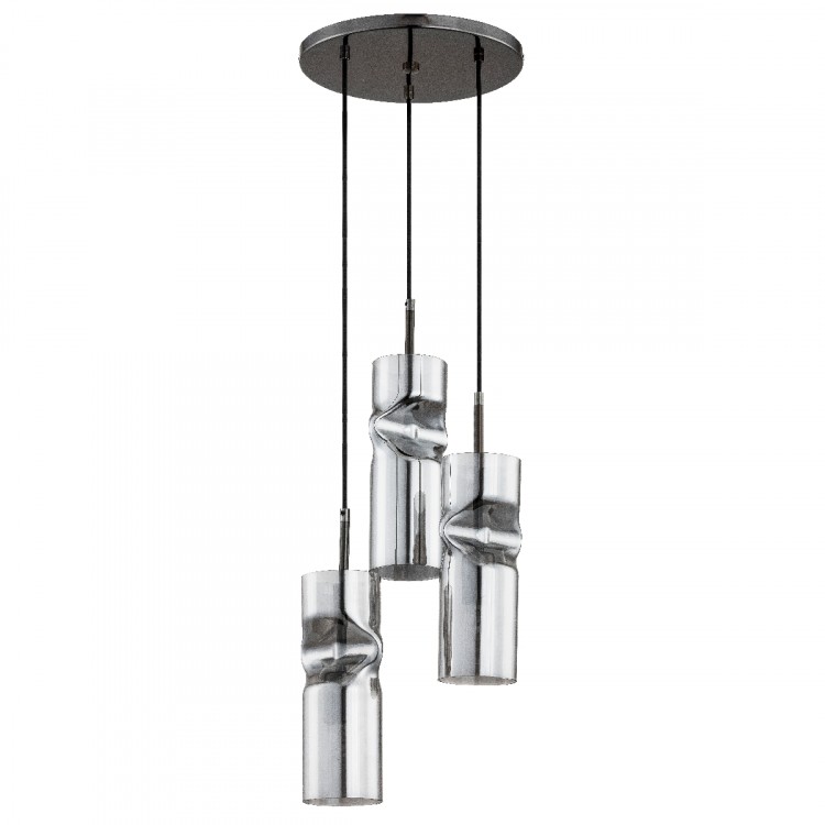 KAPRIS GRAFITOWA 3xE27 Alfa Lampa Wisząca 61017