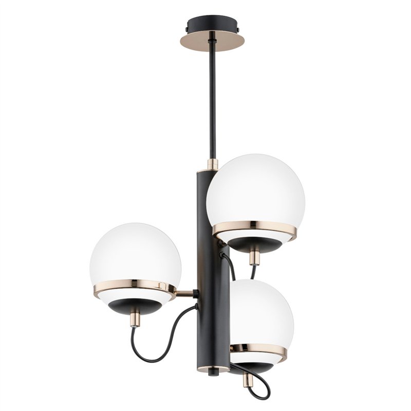 LUMINA CZARNO-BIAŁA 3xE14 Alfa Lampa Sufitowa LUMINA CZARNO-BIAŁA 3xE14 Alfa Lampa Sufitowa