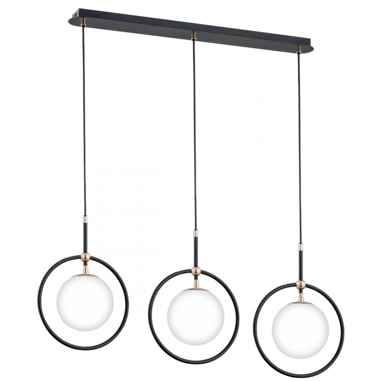 AKIRA CZARNO-BIAŁA 3xE14 Alfa Lampa Wisząca 62207