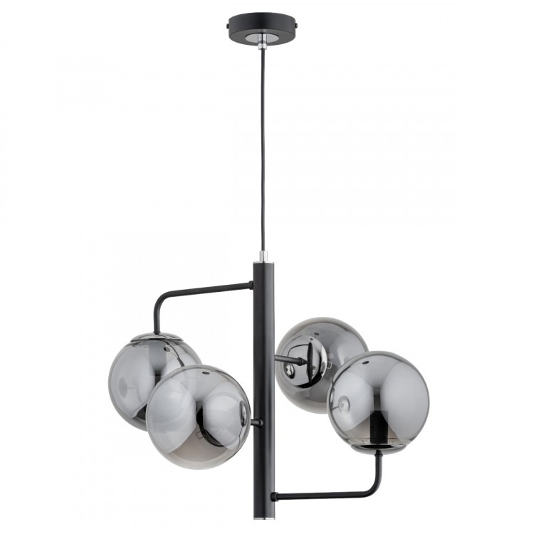 LAMUR CZARNA 4xE14 Alfa Lampa Wisząca 63150