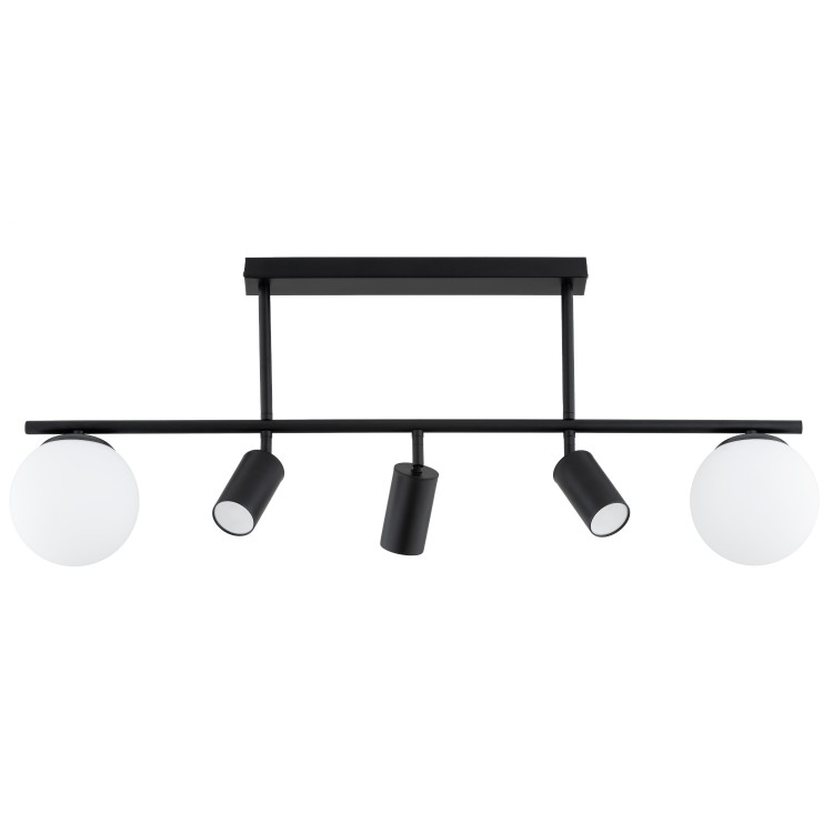 ESKA CZARNA 3xGU10 & 2xE14 Alfa Lampa Sufitowa 63336