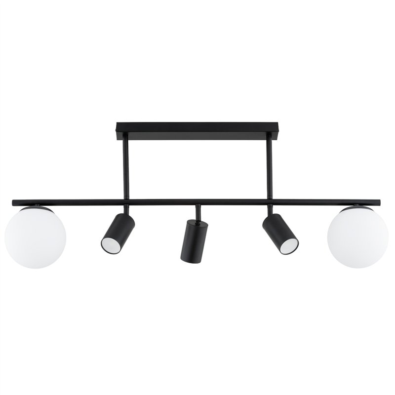 ESKA CZARNA 3xGU10 & 2xE14 Alfa Lampa Sufitowa ESKA CZARNA 3xGU10 & 2xE14 Alfa Lampa Sufitowa