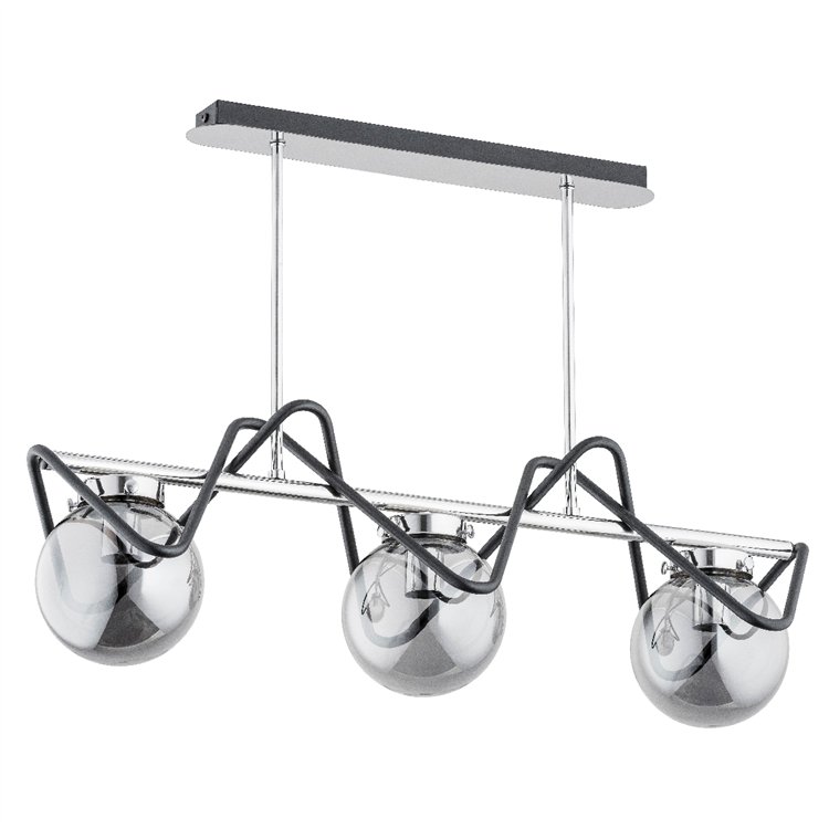 SAGITO PONTE CHROM 3xE14 Alfa Lampa Wisząca