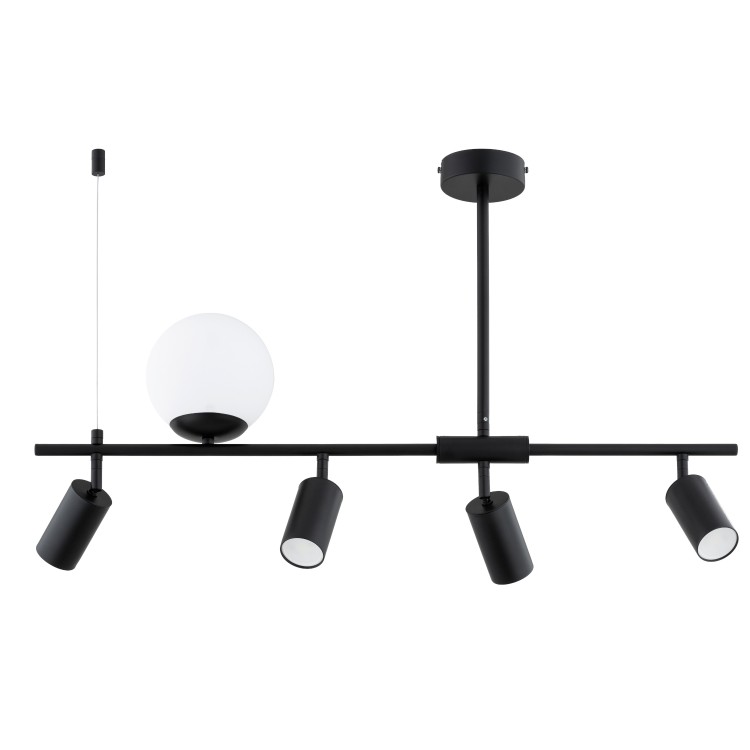 NESKA CZARNA 4xGU10 & 1xE14 Alfa Lampa Sufitowa 63346