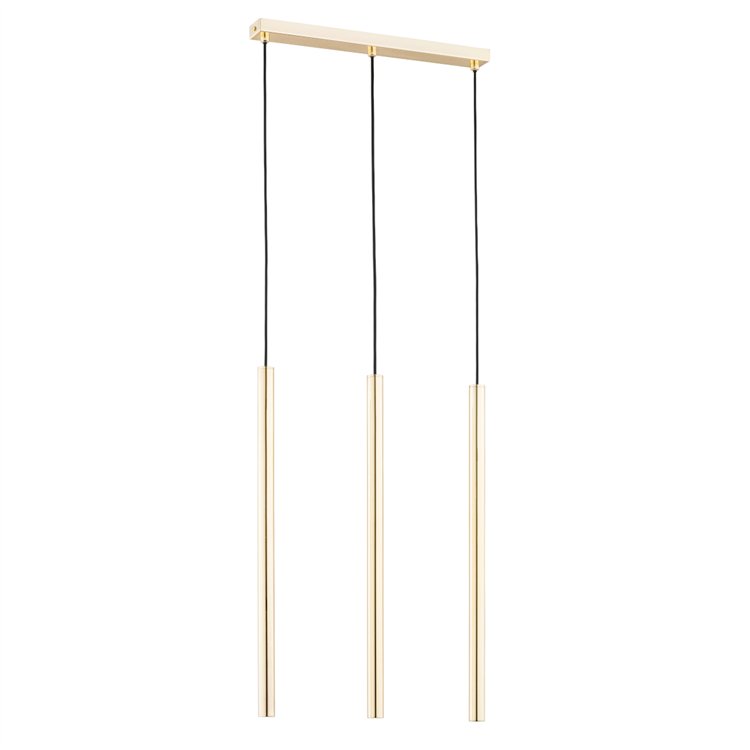 COLLET ZŁOTA 3xG9 LED Alfa Lampa Wisząca