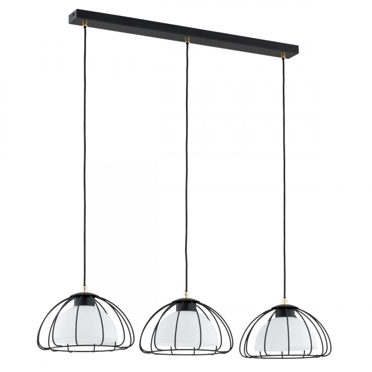 NERSY CZARNA & BIAŁA 3xE27 Alfa Lampa Wisząca 62445