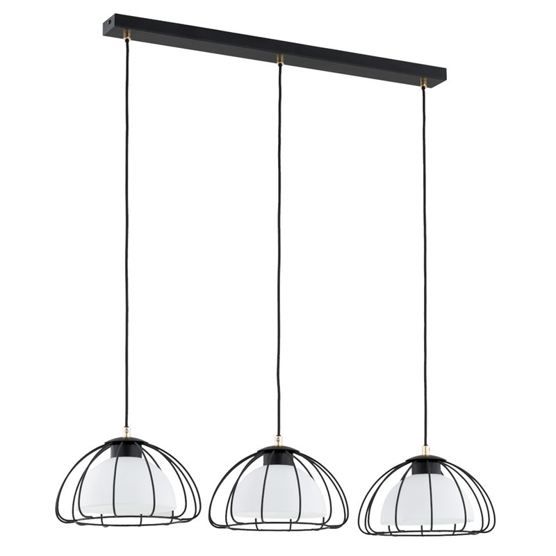 NERSY CZARNA & BIAŁA 3xE27 Alfa Lampa Wisząca NERSY CZARNA & BIAŁA 3xE27 Alfa Lampa Wisząca