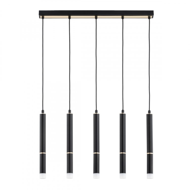 DERSO CZARNA & ZŁOTA 5xG9 Alfa Lampa Wisząca 63231