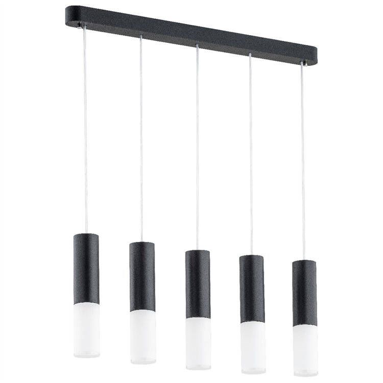 ELIOT CZARNO-BIAŁA 5xE14 Alfa Lampa Wisząca