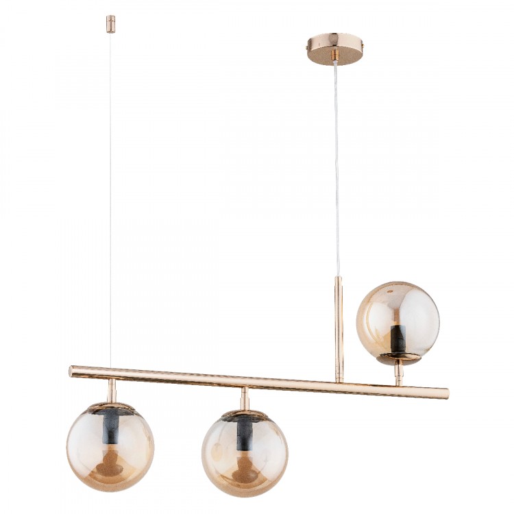 ABAKUS ZŁOTA 3xE14 Alfa Lampa Wisząca 63036