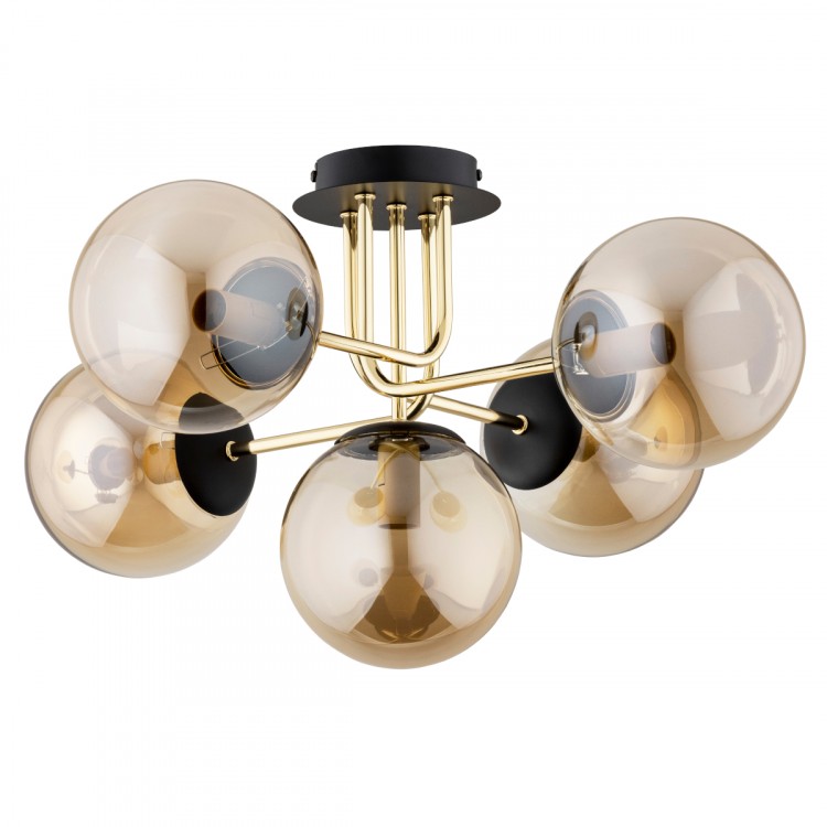 BOSS ZŁOTA 5xE14 Alfa Lampa Sufitowa 63182