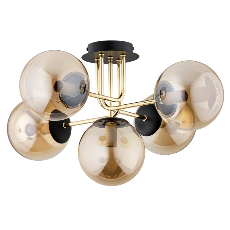 BOSS ZŁOTA 5xE14 Alfa Lampa Sufitowa BOSS ZŁOTA 5xE14 Alfa Lampa Sufitowa