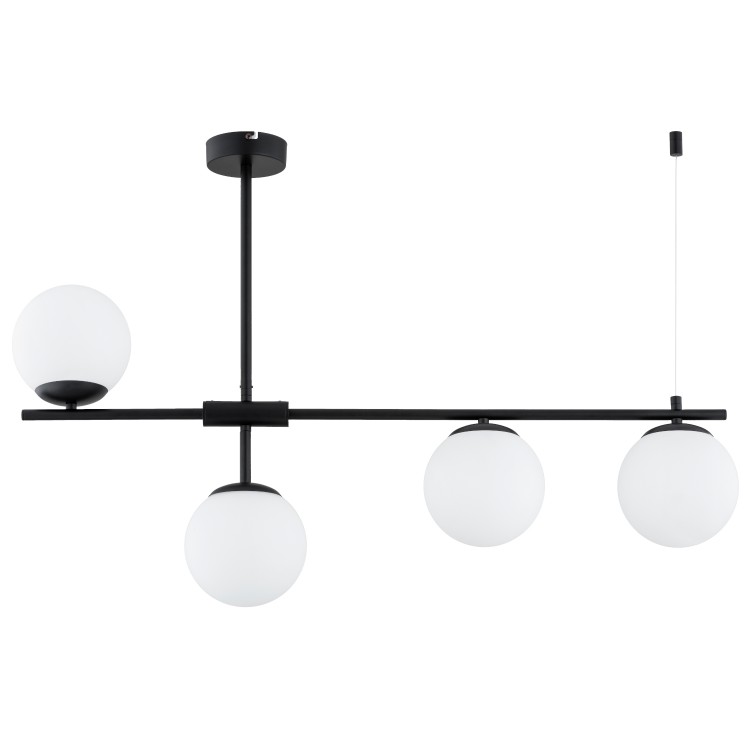 FORT CZARNA & BIAŁA 4xE14 Alfa Lampa Sufitowa 63337