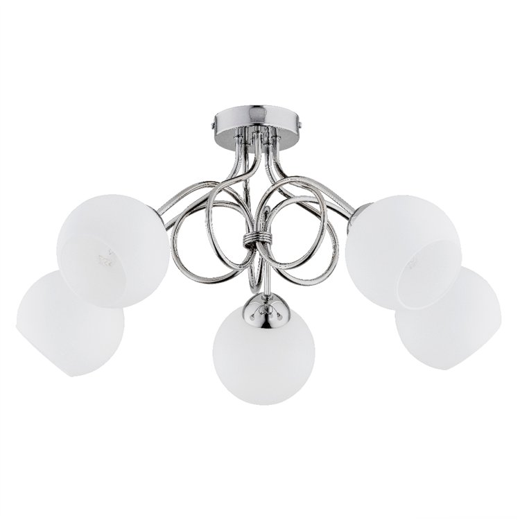 MILA CHROM 5xE27 Alfa Lampa Sufitowa