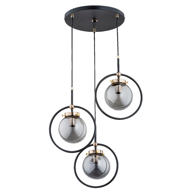 AKIRA CZARNA 3xE14 Alfa Lampa Wisząca AKIRA CZARNA 3xE14 Alfa Lampa Wisząca
