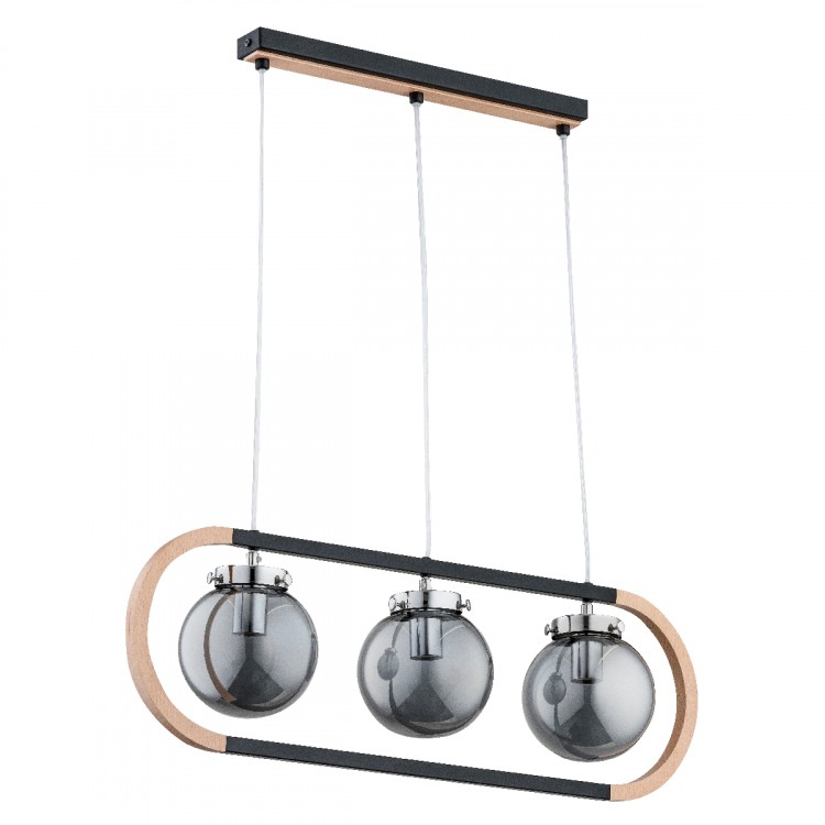 RINO DREWNIANA 3xE14 Alfa Lampa Wisząca 62146