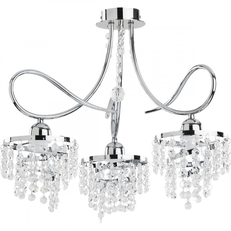 DIANA CHROM 3xE14 Alfa Lampa Sufitowa 18993