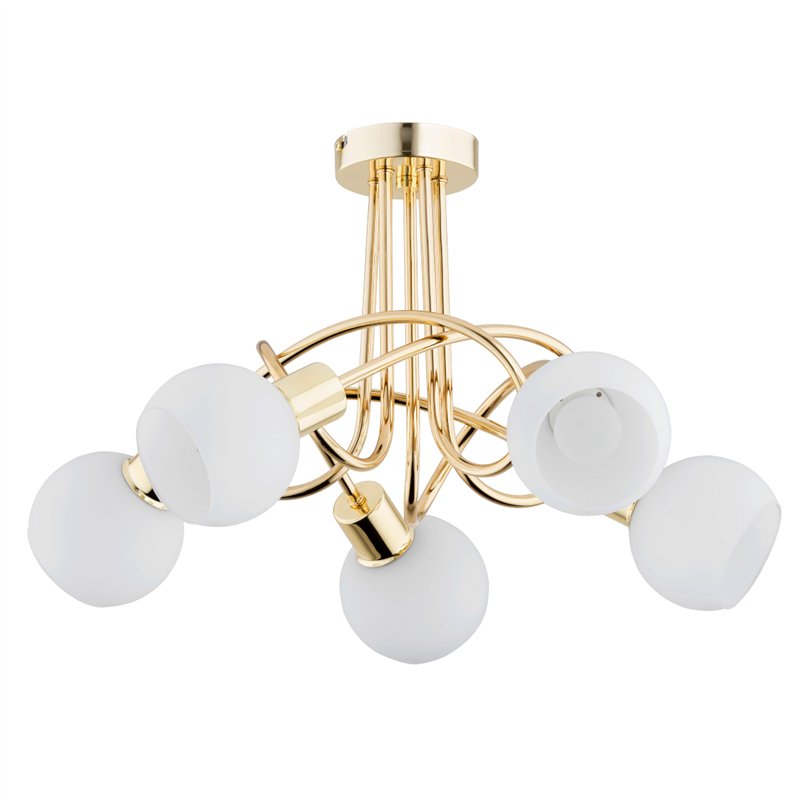 ERYKA ZŁOTA 5xE14 Alfa Lampa Sufitowa ERYKA ZŁOTA 5xE14 Alfa Lampa Sufitowa