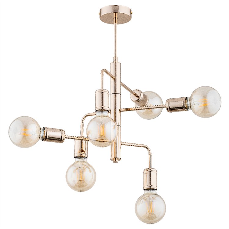 VECTUS ZŁOTA 6xE27 Alfa Lampa Sufitowa