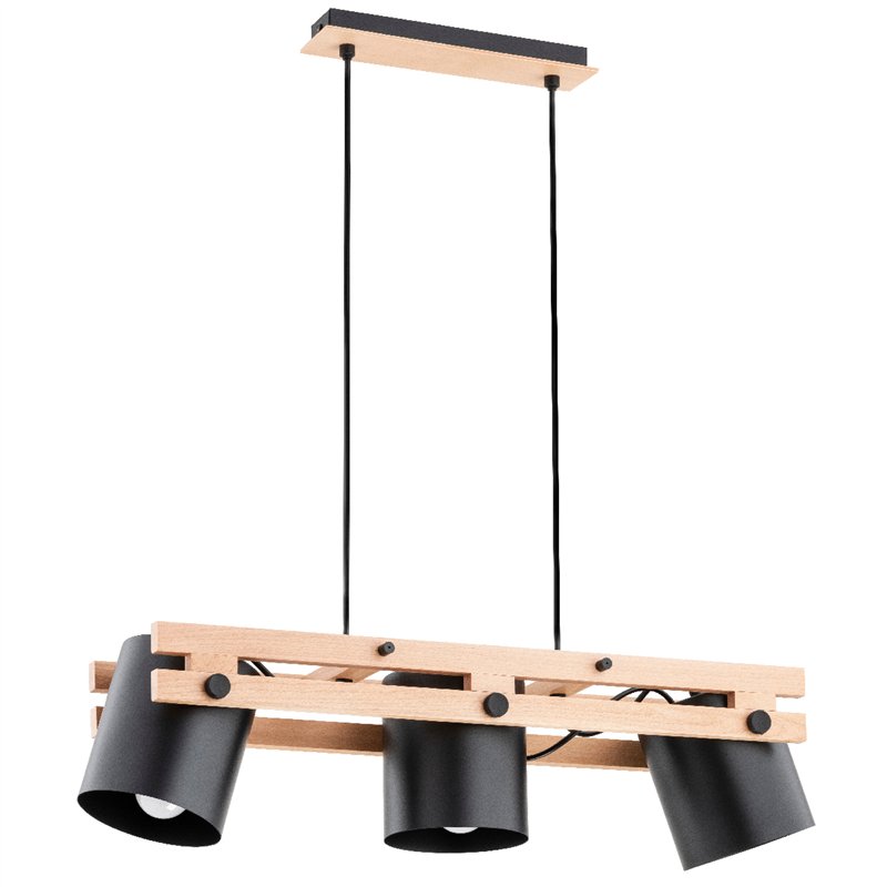 HAROM DREWNIANA 3xE27 Alfa Lampa Wisząca HAROM DREWNIANA 3xE27 Alfa Lampa Wisząca