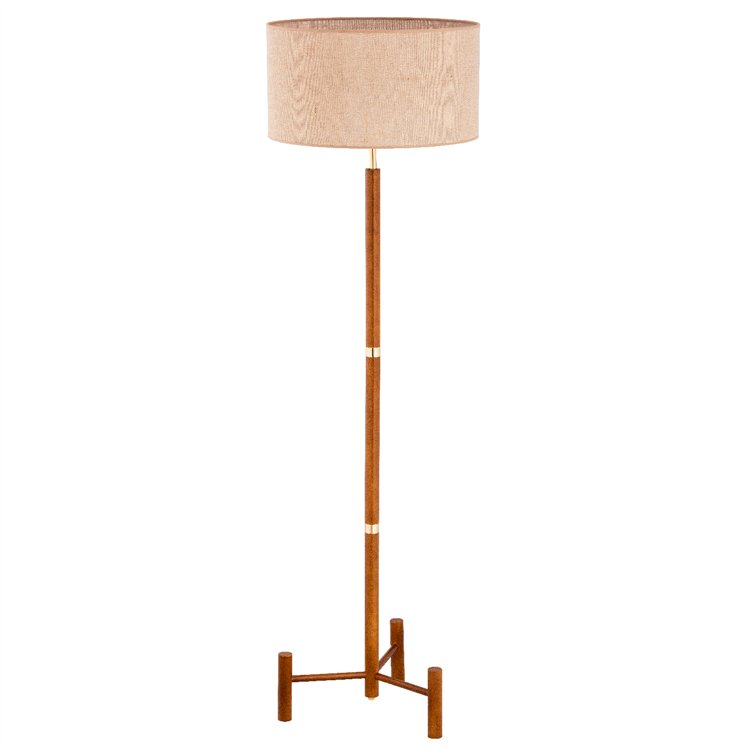 SUPRA DREWNIANA 1xE27 Alfa Lampa Stojąca