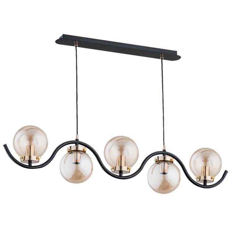 KORDA ZŁOTA 5xE14 Alfa Lampa Wisząca