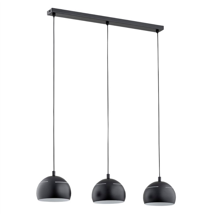 PLUS CZARNA 3xE14 Alfa Lampa Wisząca
