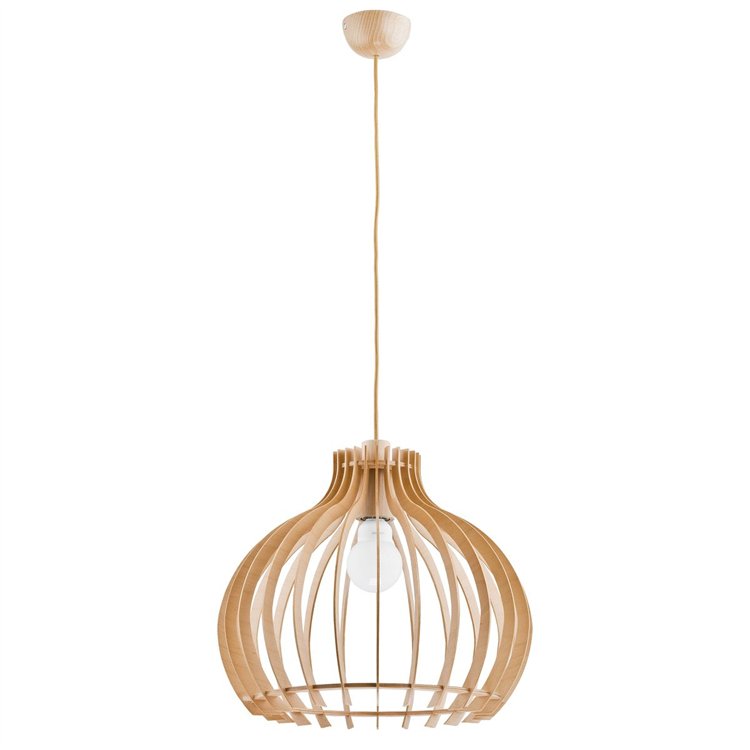 LAVAYA DREWNIANA 1xE27 Alfa Lampa Wisząca