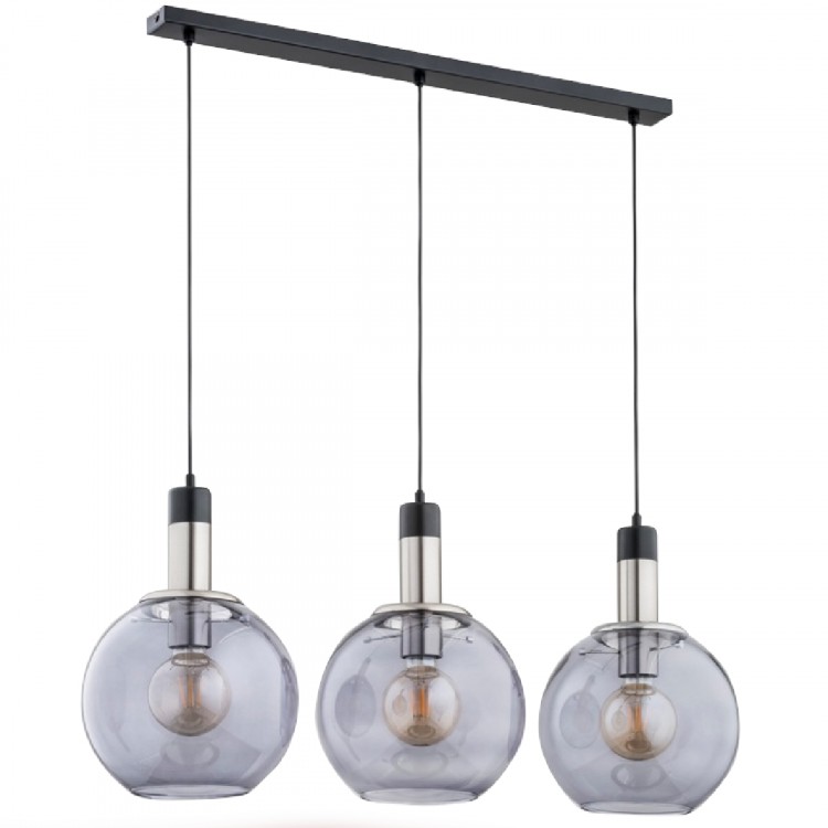 VANELO GRAFITOWA 3xE27 Alfa Lampa Wisząca 62170