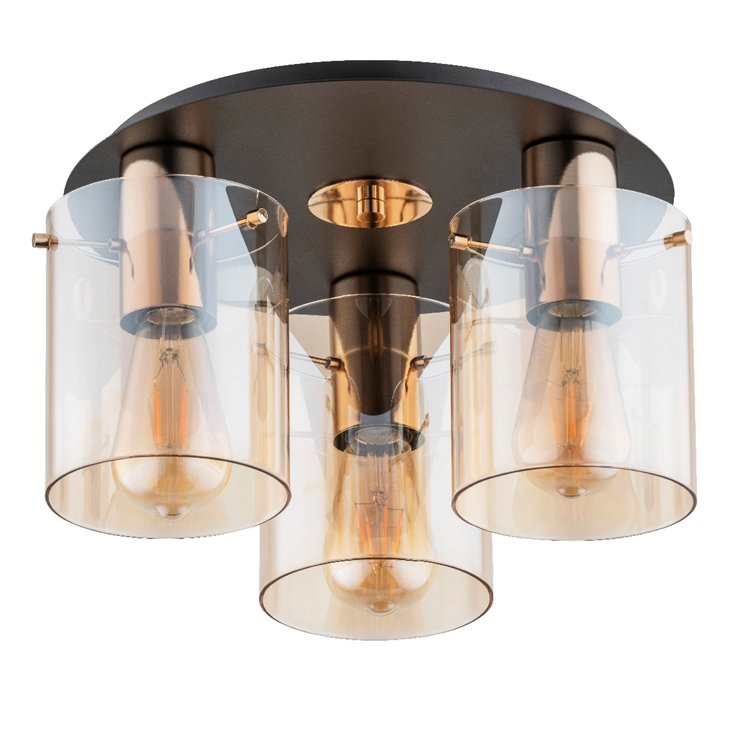 ATMAN ZŁOTA 3xE27 Alfa Lampa Sufitowa
