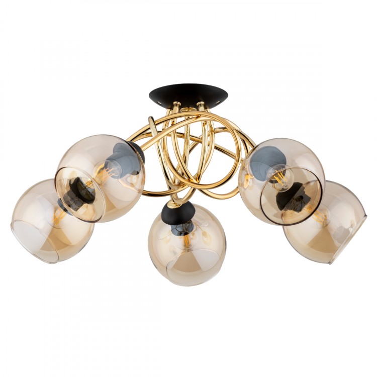 MODENA ZŁOTA 5xE14 Alfa Lampa Sufitowa 63179