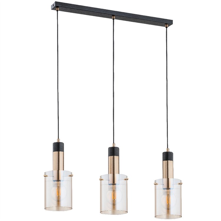 BELLA ZŁOTA 3xE27 Alfa Lampa Wisząca