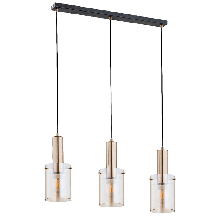 CELIA ZŁOTA 3xE27 Alfa Lampa Wisząca