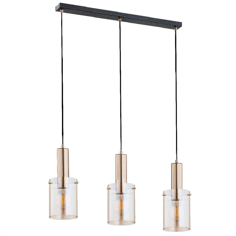 CELIA ZŁOTA 3xE27 Alfa Lampa Wisząca CELIA ZŁOTA 3xE27 Alfa Lampa Wisząca
