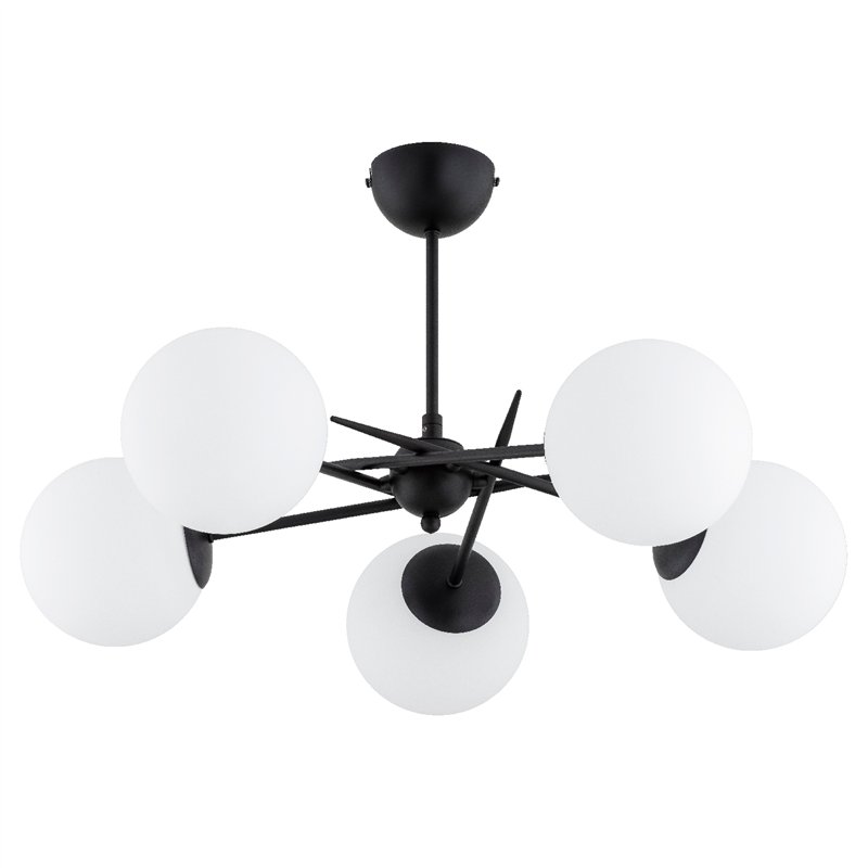 PRIMERY CZARNA & BIAŁA 5xE14 Alfa Lampa Sufitowa PRIMERY CZARNA & BIAŁA 5xE14 Alfa Lampa Sufitowa