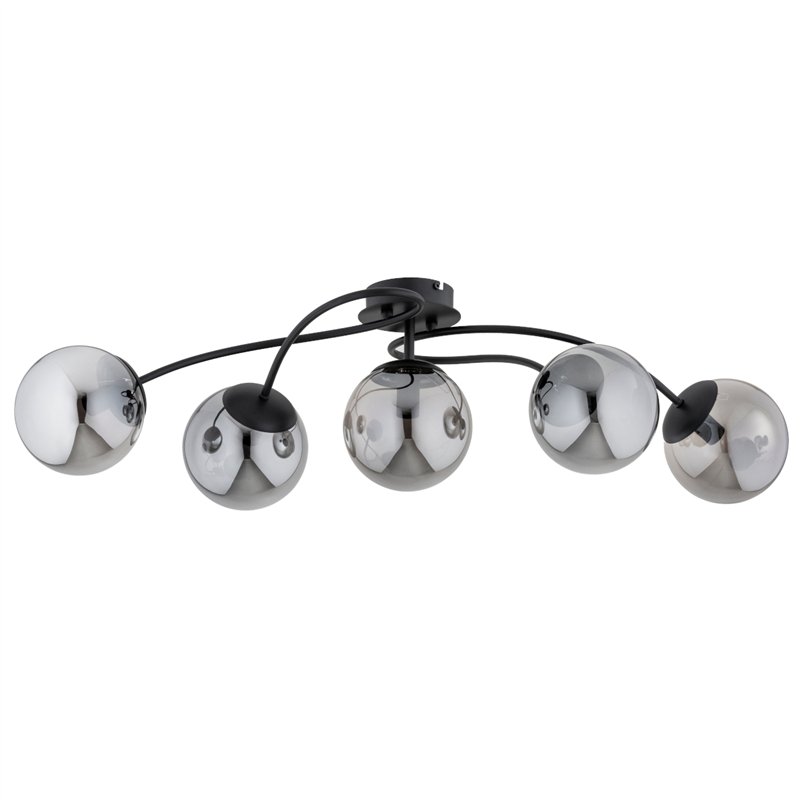 GILIAN CZARNA 5xE14 Alfa Lampa Sufitowa GILIAN CZARNA 5xE14 Alfa Lampa Sufitowa