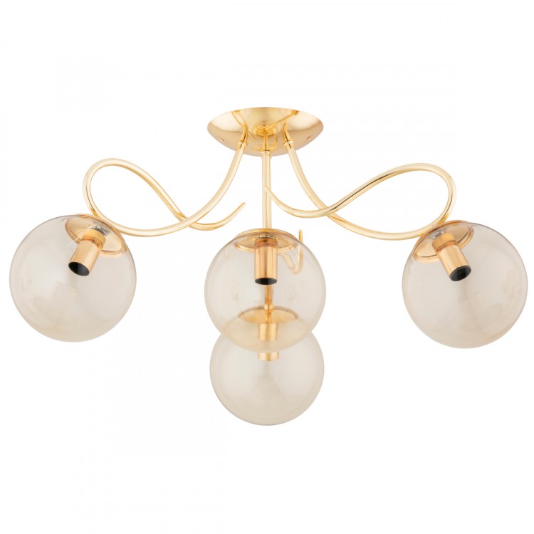 OXA ZŁOTA 4xE14 Alfa Lampa Sufitowa 63213
