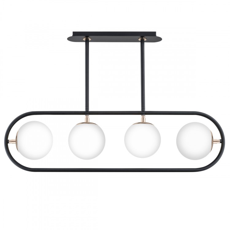 SARAN CZARNO-BIAŁA 4xE14 Alfa Lampa Sufitowa 63111