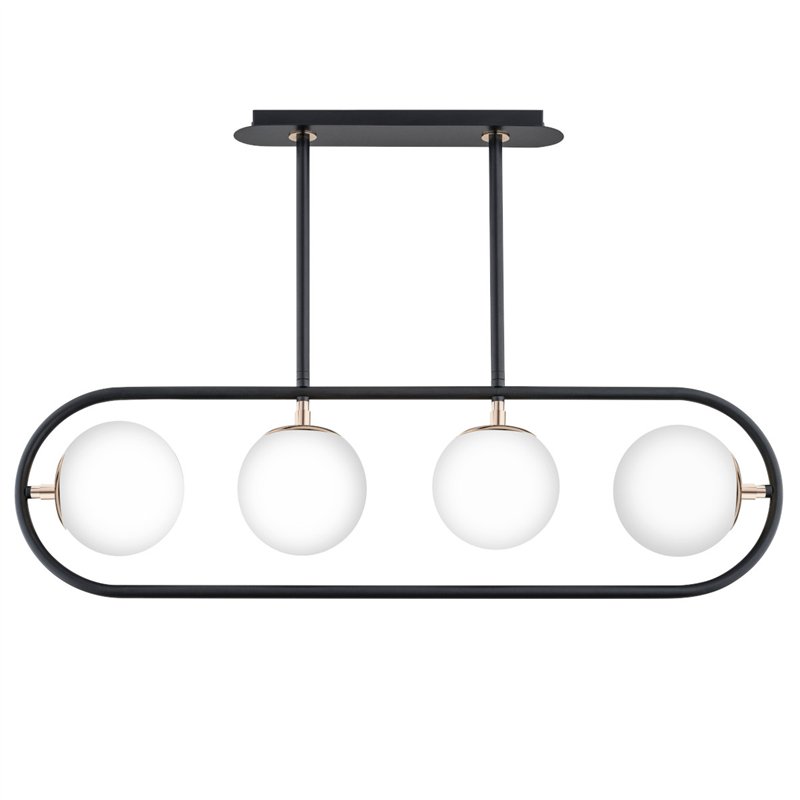 SARAN CZARNO-BIAŁA 4xE14 Alfa Lampa Sufitowa SARAN CZARNO-BIAŁA 4xE14 Alfa Lampa Sufitowa