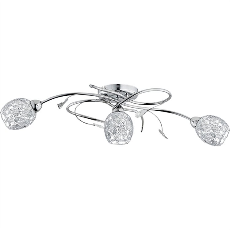 ORLEAN CHROM 3xE14 Alfa Lampa Sufitowa