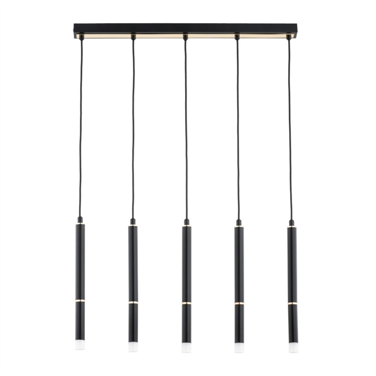 DESTO CZARNA & ZŁOTA 5xG9 Alfa Lampa Wisząca