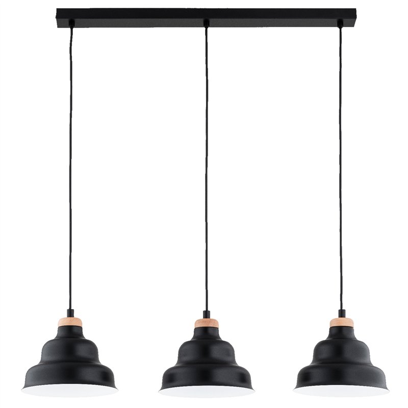 BAŁWANEK MAŁY CZARNY 3xE27 Alfa Lampa Wisząca BAŁWANEK MAŁY CZARNY 3xE27 Alfa Lampa Wisząca
